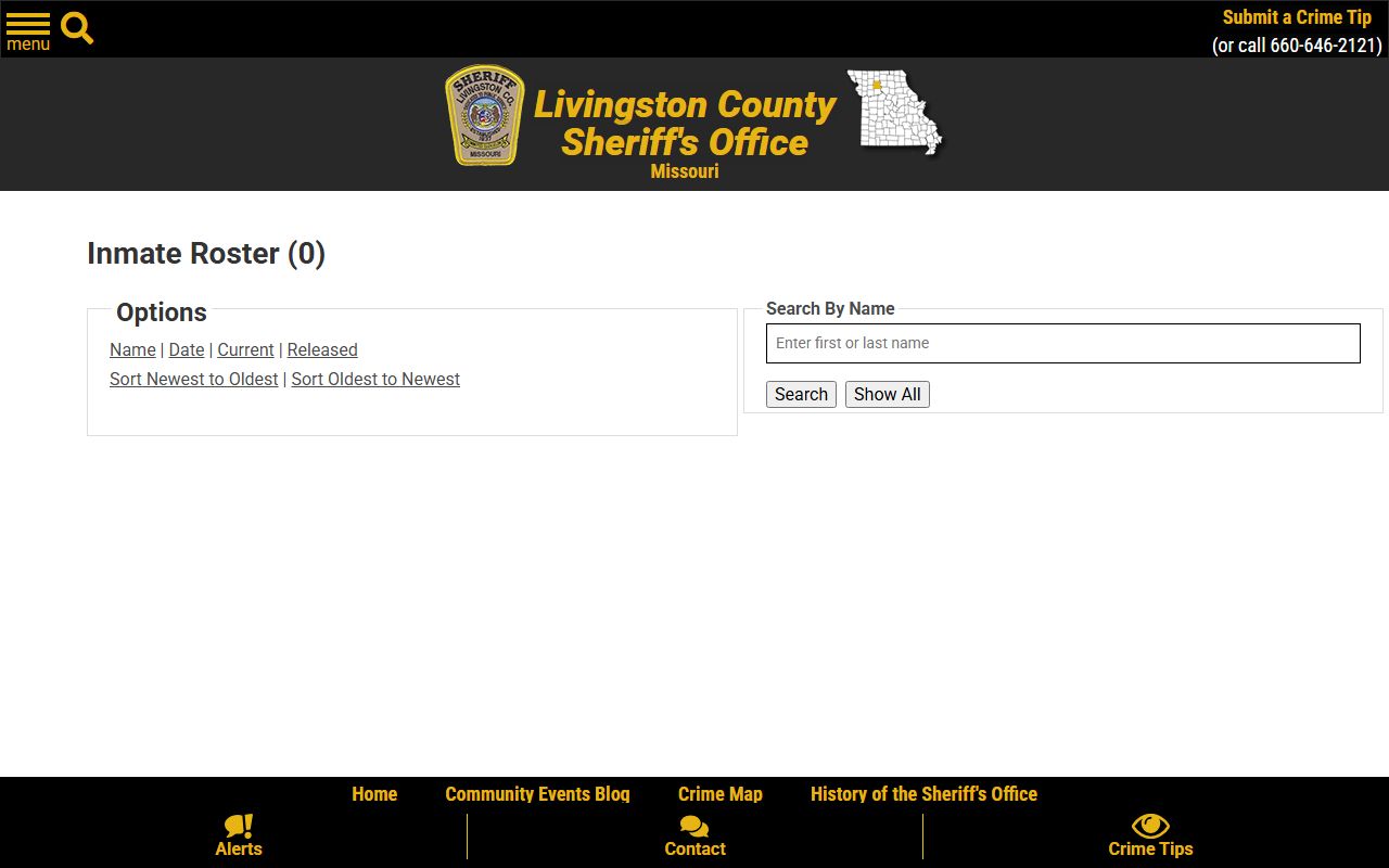 Livingston County jail mugshots 48 Hour Release roster
